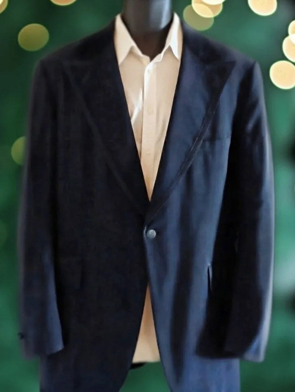 LORD WEST Vintage Black Tuxedo Blazer / Dinner Jacket, 46 XL